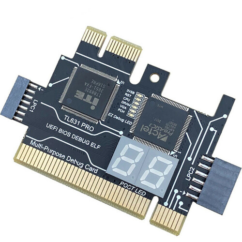 TL631 Pro Multifunction Desktop Laptop LPC-DEBUG Post Card PCI PCI-E  PCI-E Motherboard Diagnostic Analyzer Tester,A