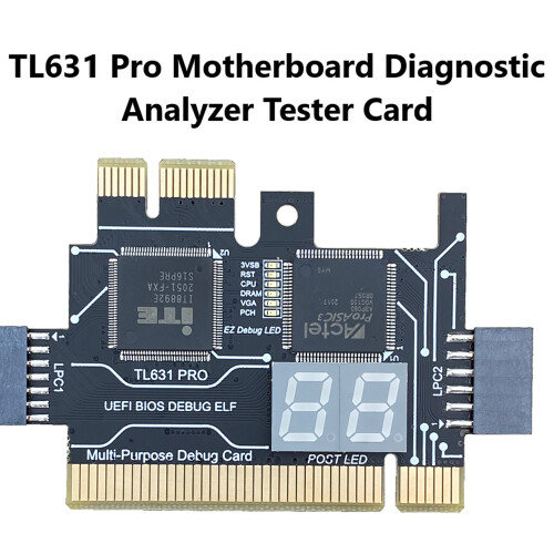 TL631 Pro Multifunction Desktop Laptop LPC-DEBUG Post Card PCI PCI-E  PCI-E Motherboard Diagnostic Analyzer Tester,A 1