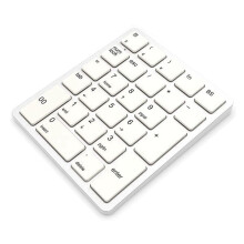 Draadloos Numeriek Toetsenbord 2,4 GHz Draadloos Oplaadbaar Numeriek Toetsenbord voor Laptops Wit