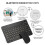 10-Inch  Keyboard with Battery-Powered Mouse Ultra-Thin Wireless Mouse and Keyboard Set for Android Windows A 5