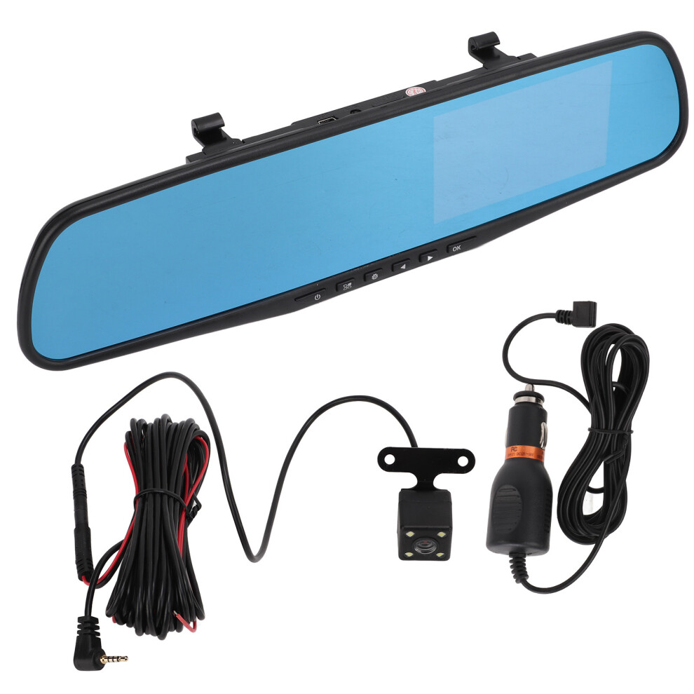 4.3In 1080P Mirror Dash Cam Dual Recorder, Waterproof,Night Vision 8241376294705