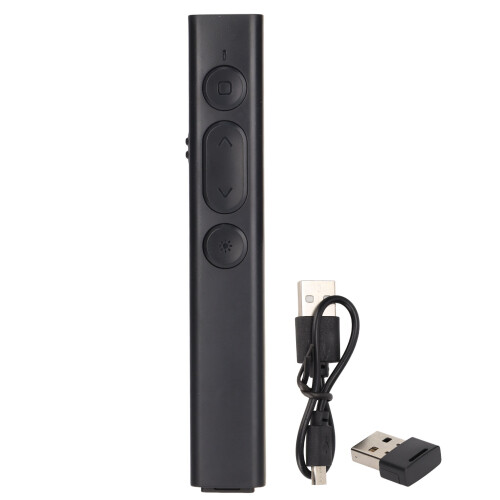 Presentation Clicker With Hyperlink Volume Control Wireless Presenter Remote RF 2 4GHz USB PPT Pointer Slide Advancer For Keynote PC Laptop Ergonomic