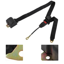 3-Punkt-Verstellbarer schwarzer Nylon-Autosicherheitsgurt für Go-Kart & LKW