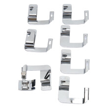 Ensemble de pied presseur multifonction pour ourlet roulé en acier pour machines à coudre domestiques