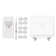 False Eyelashes Glue Holder with Detachable Ink Tray, Microblading Ink Cup Stand and Beauty Practice Tools for Lash Extensions and Tattoo Artists
