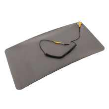Tappetino Antistatico in Gomma a 3 Strati con Polsiera, Antiscivolo, Portatile 50x40 cm