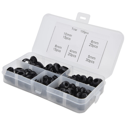 105Pcs Tülle Sortiment Kit Gummi Elektrische 2