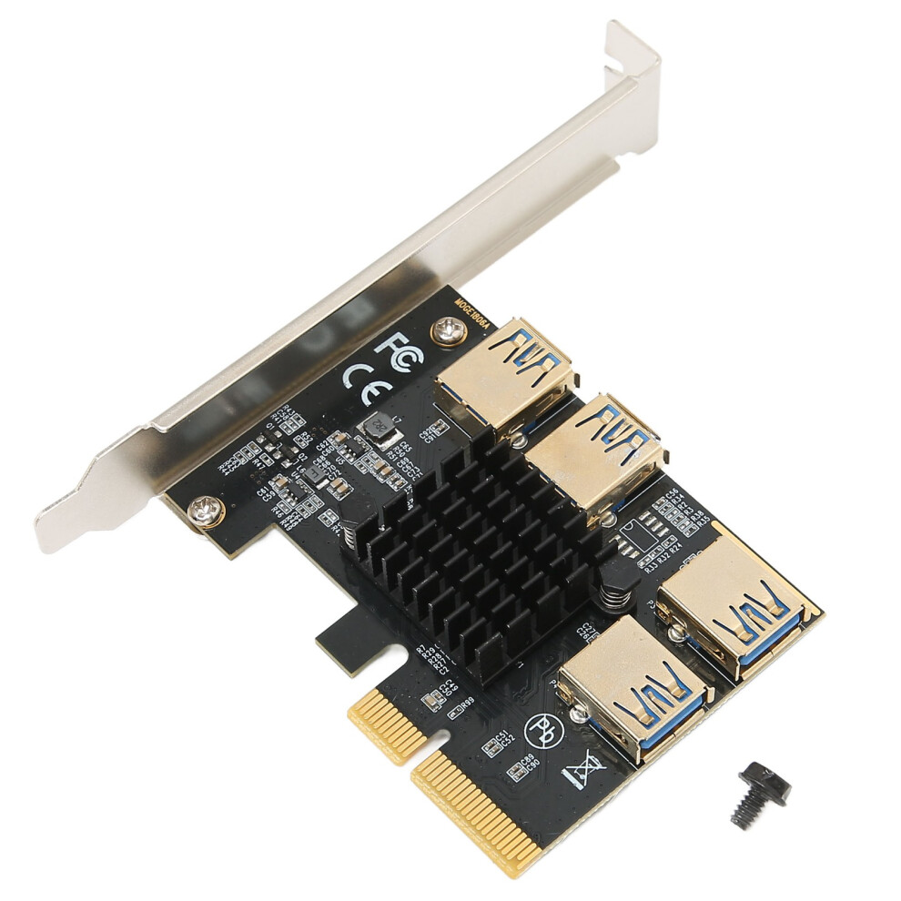 PciâE Riser Card X4 To 4 Pcie 16X Slots Adapter Usb 3.0 For Mining 4051382315516
