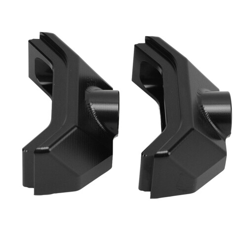 Motorcycle Rear Flat Fork Plug Aluminum Adjustable Replacement for Z800 13‑16 Black 2