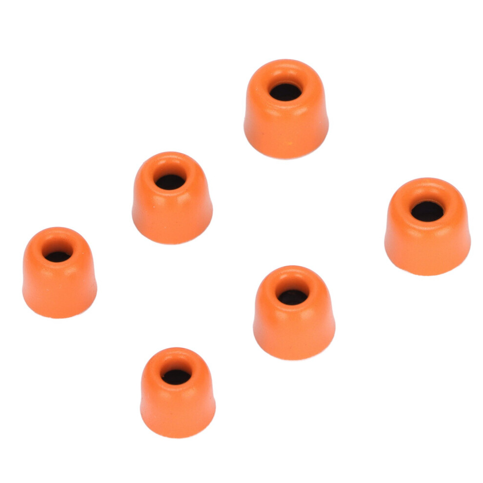 6Pcs Noise-Reducing Memory Foam Ear Tips For 4.3-6.0Mm Earphones, Orange 8711376300497