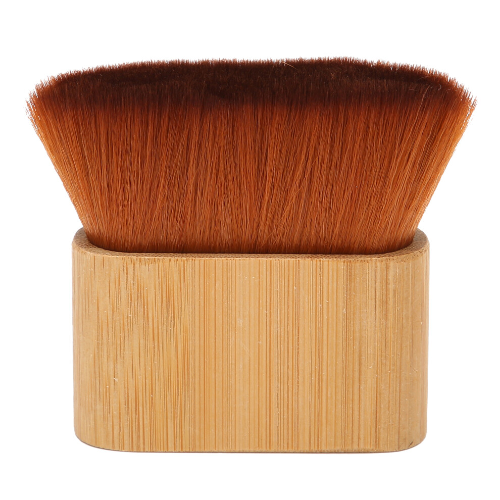 Soft Barber Face Cleaning Hairbrush Wooden Handle Thick Bristles Ergonomic Design Smooth Touch Lint-Free Non-Slip Groove Handle For Salon And Home
