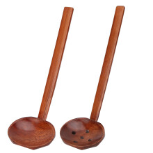 Robuster Ramen-Löffel aus Holz mit langem, ergonomischem Griff, handgefertigt, glatt und gratfrei, leicht und