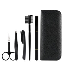 Kit para sobrancelhas em aço inoxidável PCS, aparador facial para modelar sobrancelhas, kit para cuidados com as sobrancelhas, inclui pinça,