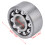 6Pcs Self Aligning Ball Bearing 2201 Double Row 10mm Inner Diameter 3