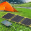Faltbares 40-W-Solarpanel ETFE, monokristallines 12