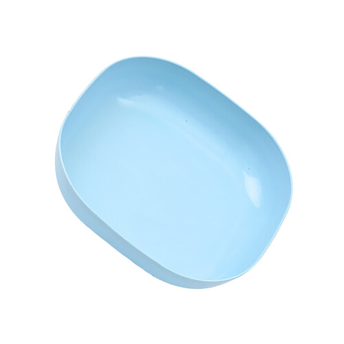 Knochenspießschale, quadratisch, blau, PP, 2