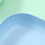 Knochenspießschale, quadratisch, blau, PP, 14