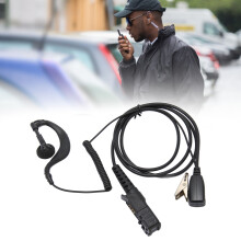 Écouteur en forme de G avec microphone pour XPR3300, P6620, MTP3100, câble PU