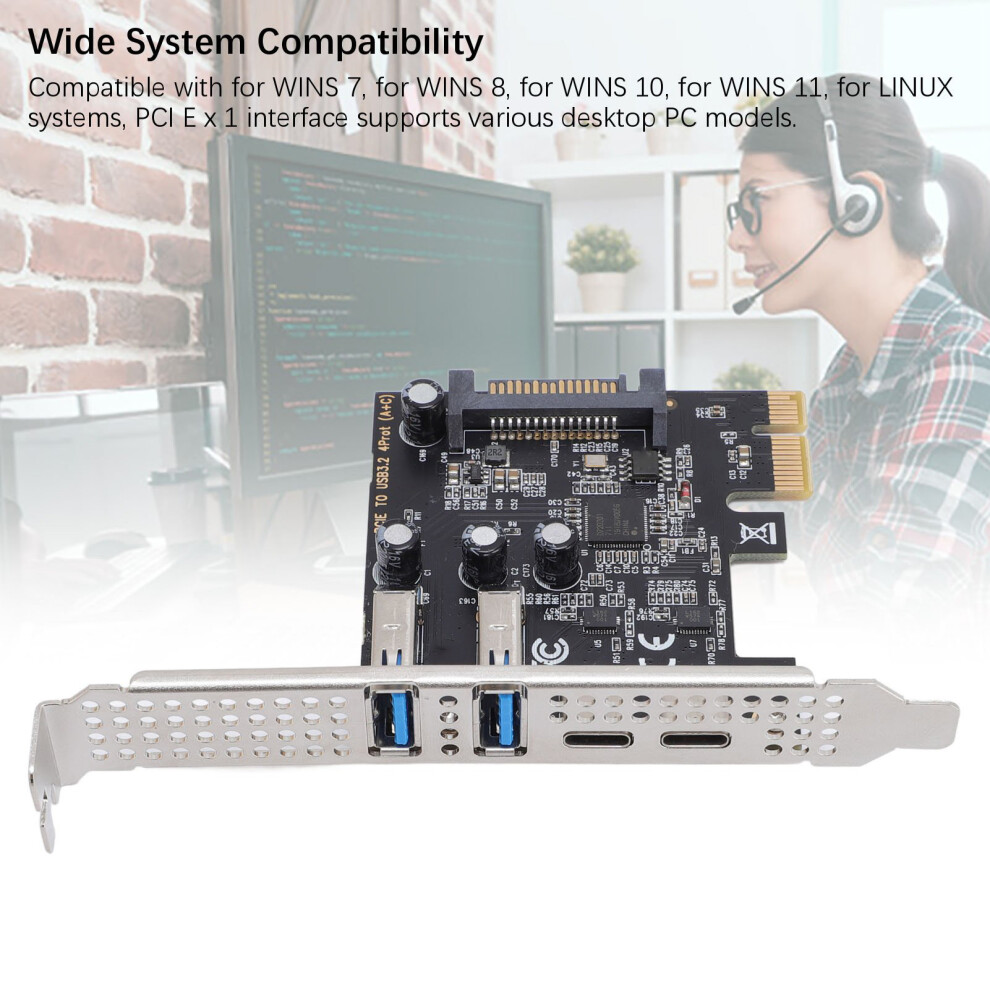 Pcie-Zu-Usb- Und Typ-C-Erweiterungskarte, 7011774125915