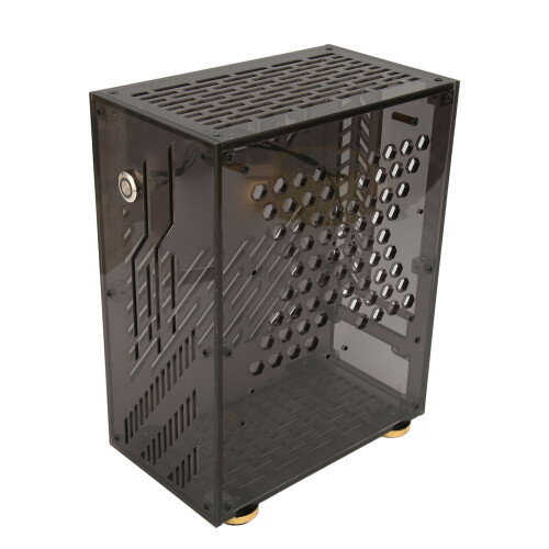 Εξαιρετική θήκη Airflow Mini ITX, συμπαγής μίνι θήκη υπολογιστή με ψύξη 360 μοιρών, 1