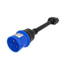 Voor  Model 3-Pins CEE-Adapter voor  Model XSY Gen 2 EV-Lader Verlengsnoerconnector 240V-Stopcontact 32A 10 Inch