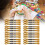 24Pcs Stickgarn CrossStitch Glossy Gold 10