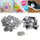 100 Sets Blanko-Button-Abzeichen-Teile-Set DIY für 9