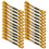 24Pcs Stickgarn CrossStitch Glossy Gold 8