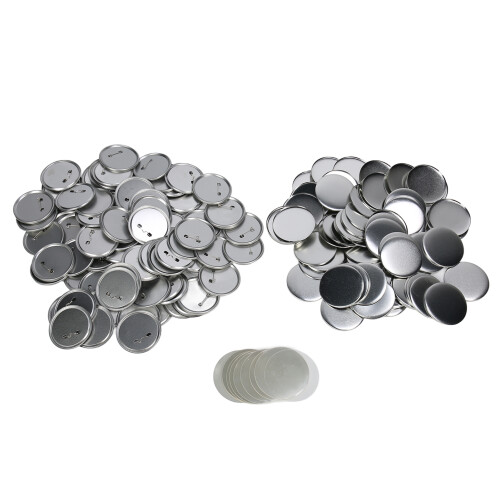 100 Sets Blanko-Button-Abzeichen-Teile-Set DIY für 1