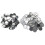 100 Sets Blanko-Button-Abzeichen-Teile-Set DIY für 8