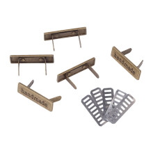 DIY naaiprojecten metalen labels met vintage uitstraling, duurzaam en zacht, gemakkelijk te naaien, hoogwaardig legeringsmateriaal, gladde randen,