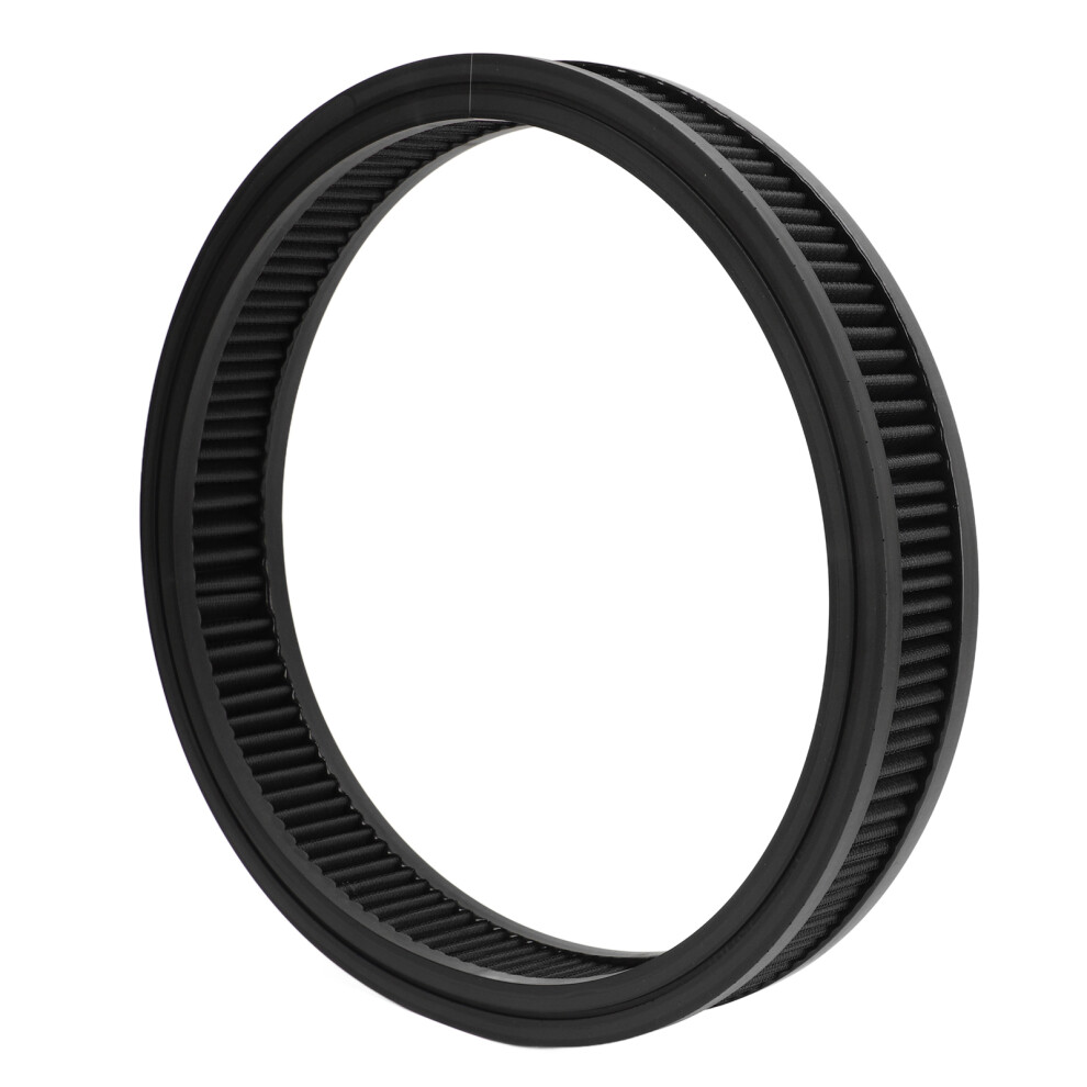 High Flow 14X2in Reusable Round Air Filter For Hot Rod & Truck Black 4951377004701