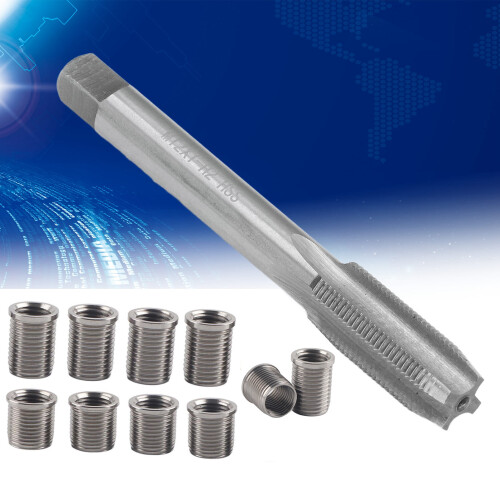 Universal M10x1.0 Spark Plug Thread Repair Tool Kit for Engines 1