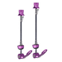 ZTTO 2pcs Bicycle Quick Release Skewers - Purple Front 135mm Rear 170mm