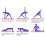 5 teile/satz Yoga Block Stretch Gürtel Latex 14