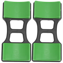 Pair Heim Kurzhantelständer 245mm L, 100kg Tragkraft, Grün