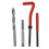 M8x1.25mm Thread Repair Kit Coil Inserts Drilling Tool Set 3