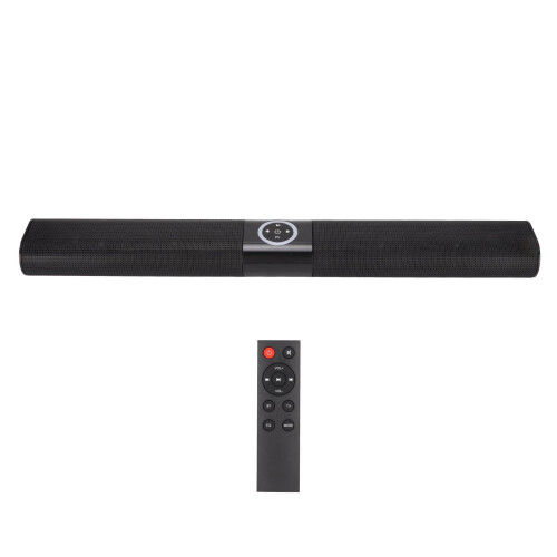 Soundbar wireless per computer, audio nitido e silenzioso, soundbar surround Bluetooth, design elegante e sottile, processore audio DSP integrato. 1