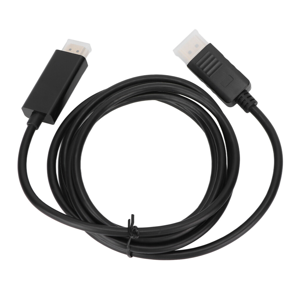 Displayport To Hdmi Cable For Laptop And Desktop, High-Definition Audio And Video Transmission With 10.8Gbps Bandwidth, Supports Qxga 4000X2000 And 9009791657005