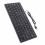 Mini teclado com fio para PC, interface USB perfeitamente compatível, teclado compacto com teclas suaves e silenciosas, layout ergonômico e design 4
