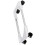 Suporte ajustável para CPU com rodízios com trava, suporte móvel para torre de PC com rotação de 360 graus e design triangular, suporte com 4
