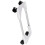 Suporte ajustável para CPU com rodízios com trava, suporte móvel para torre de PC com rotação de 360 graus e design triangular, suporte com 2