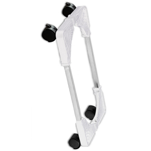 Suporte ajustável para CPU com rodízios com trava, suporte móvel para torre de PC com rotação de 360 graus e design triangular, suporte com 1