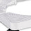 Suporte ajustável para CPU com rodízios com trava, suporte móvel para torre de PC com rotação de 360 graus e design triangular, suporte com 5