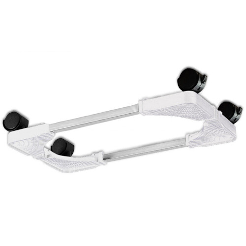 Suporte ajustável para CPU com rodízios com trava, suporte móvel para torre de PC com rotação de 360 graus e design triangular, suporte com 2
