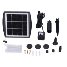 Outdoor Solar Water Pump for Bird Bath, Solar Powered Fountain Pump with Dry Run Protection, Long-Lasting Submersible Pump for Garden Pond and Fish