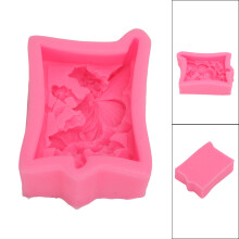 Silikon-Engelshapform 5x7cm Pink für Kuchen Fondant Schokolade