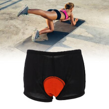 Unisex Cycling Padded Shorts Nylon Spandex Elastic Breathable Comfortable