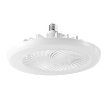 Ventilador de Teto com Luzes, Fandelier Elétrico Fechado E27 com Baixa Luz e Controle Remoto em Três Cores