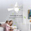 Socket Fan Light Small Ceiling Fan with Light and Remote, Screw in Ceiling Fan Light for E27 Base, for Bedroom Kitchen 8